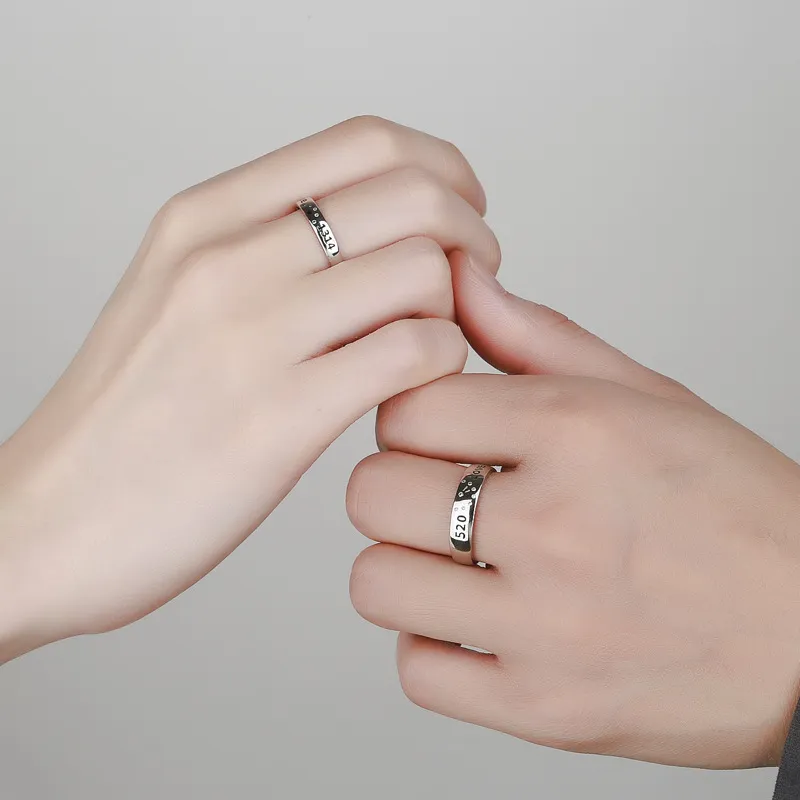 Onakiiko S999 Fine Silver Ring Pair Unisex-4