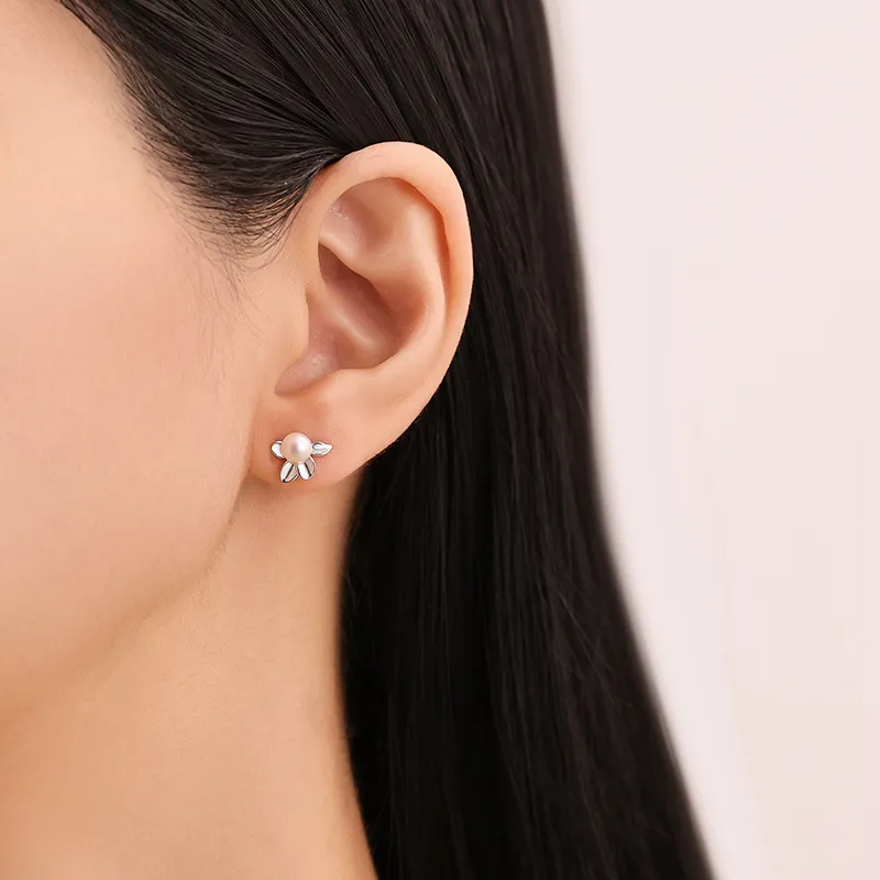 Onakiiko 999 Fine Silver Stud Earrings Women's-4