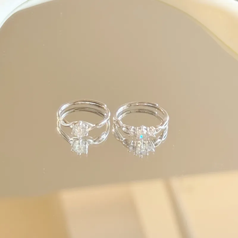 Onakiiko S999 Fine Silver Ring Gift Box Set Women's-1