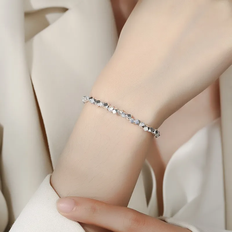Onakiiko S925 Silver Confession Bracelet Gift Box Set Women's-3
