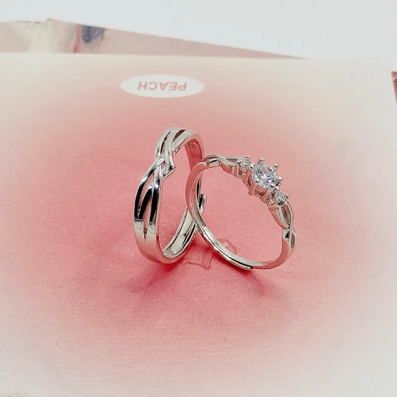 Onakiiko S925 Silver Ring Pair Unisex-1
