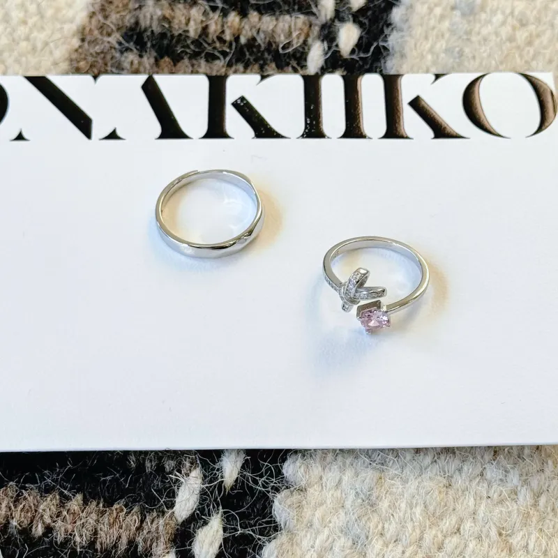 Onakiiko 925 Sterling Silver Ring Gift Box Set Unisex-1
