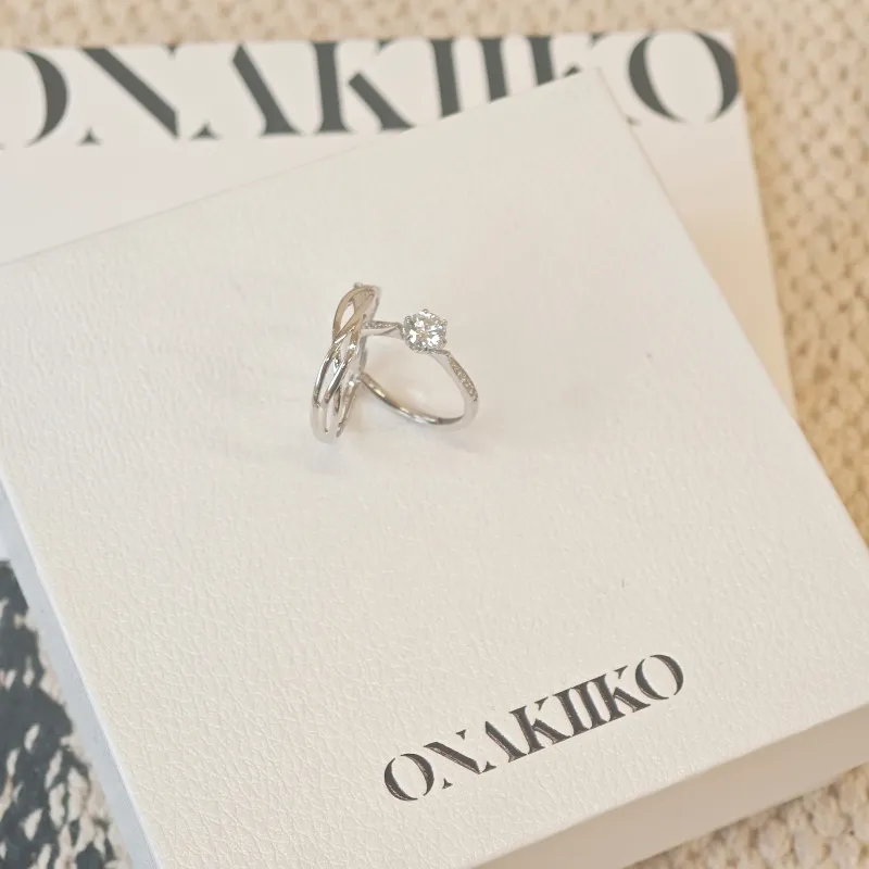 Onakiiko S925 Silver Ring Gift Box Set Unisex-2
