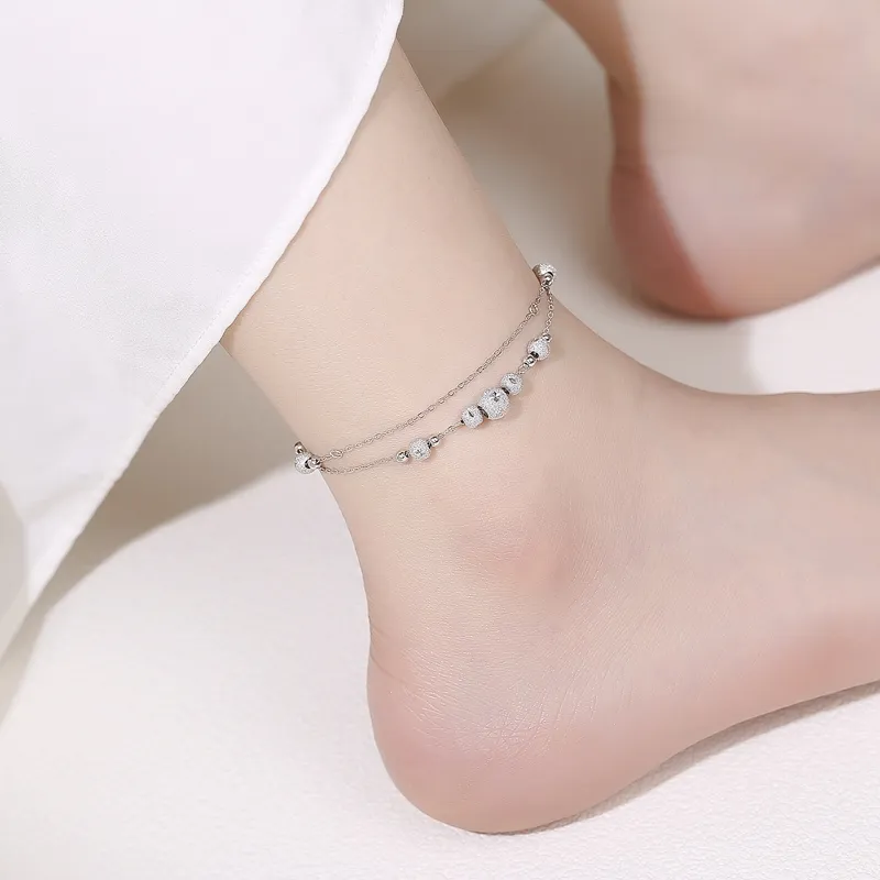 Onakiiko S925 Silver Anklets Women's-1