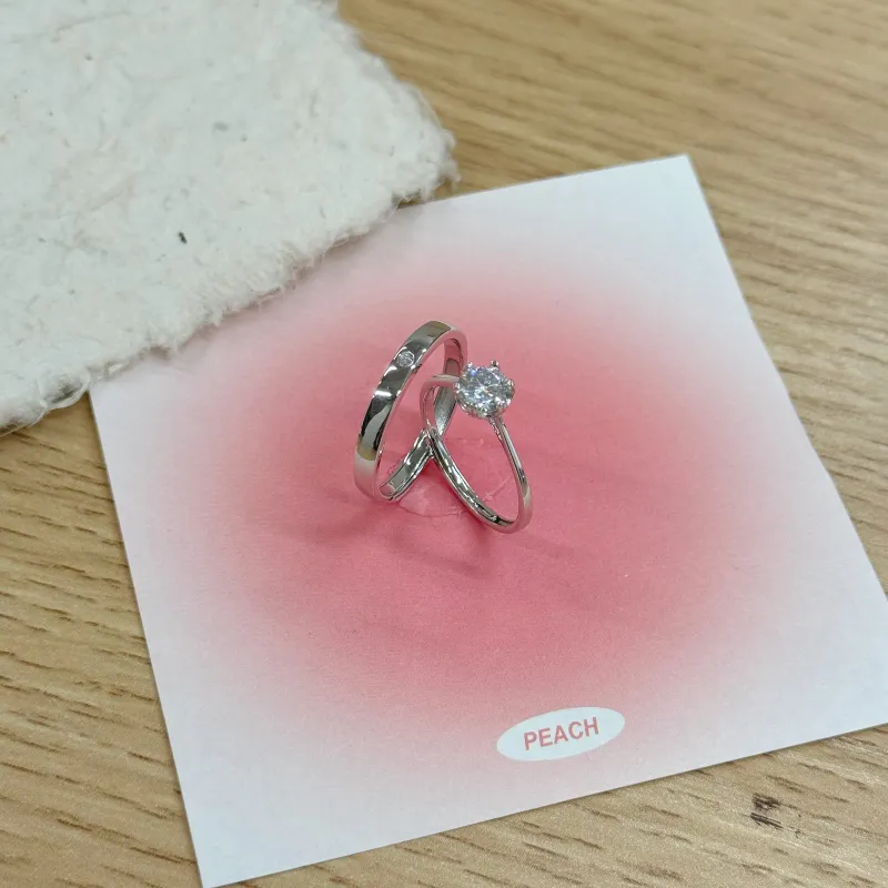 Onakiiko S999 Fine Silver Ring Pair Unisex-1