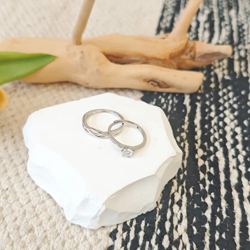 Onakiiko S925 Silver Ring Gift Box Set Unisex-1