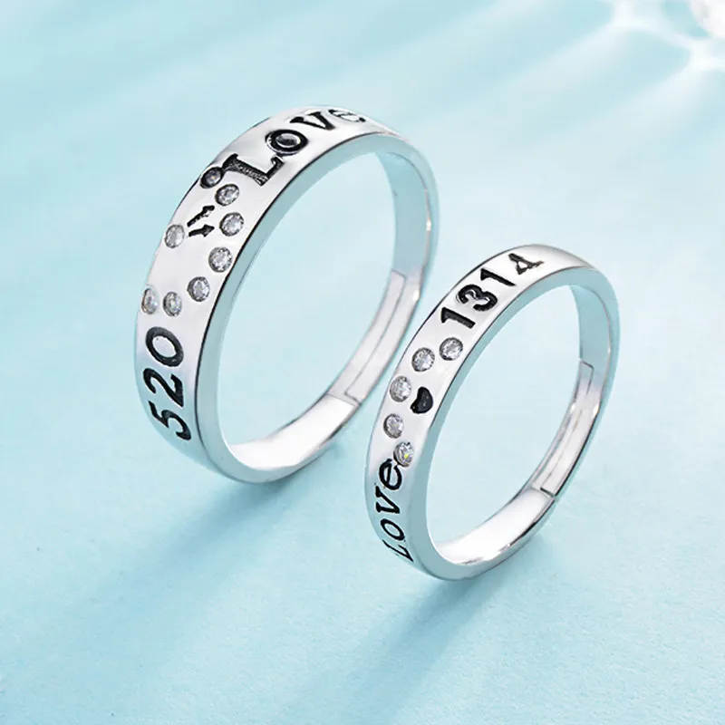 Onakiiko S999 Fine Silver Ring Pair Unisex-1