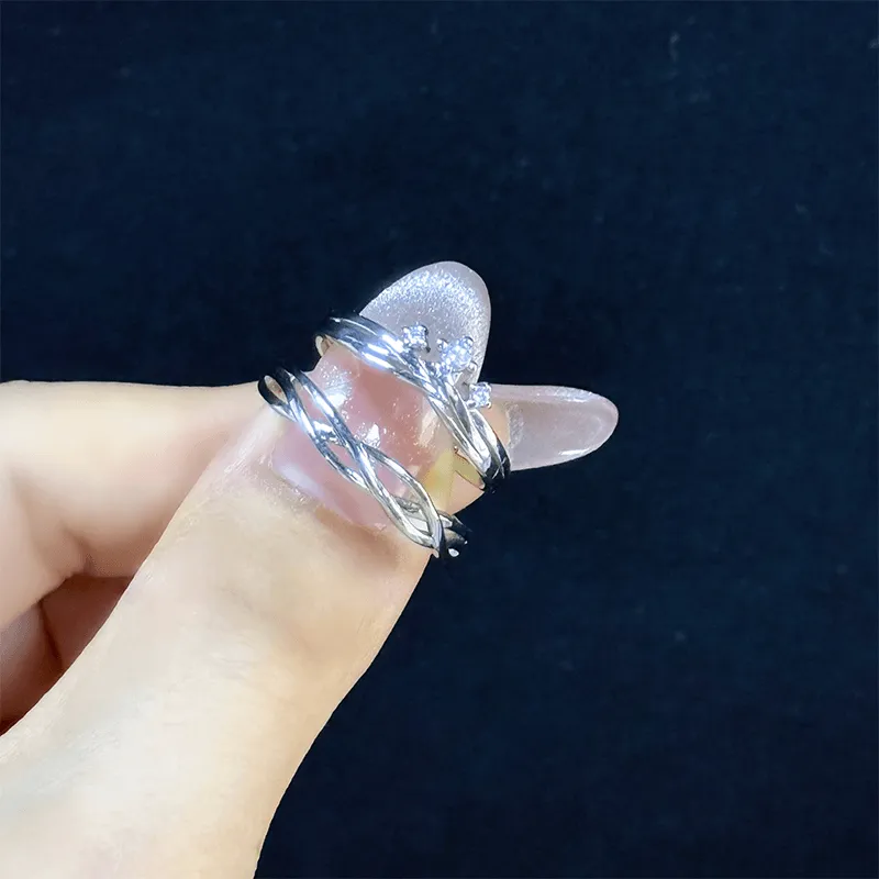 Onakiiko S925 Silver Ring Pair Unisex Gifts-4