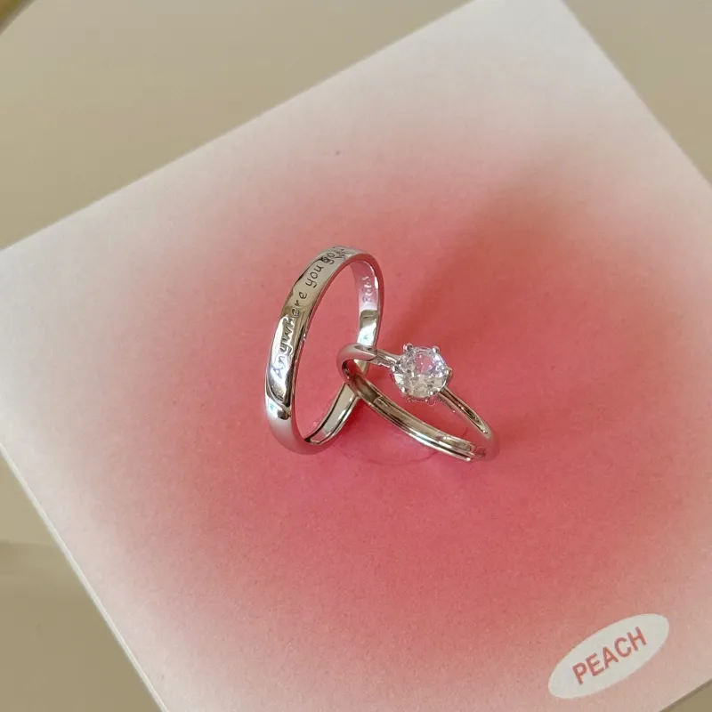 Onakiiko S999 Fine Silver Ring Pair Unisex-2