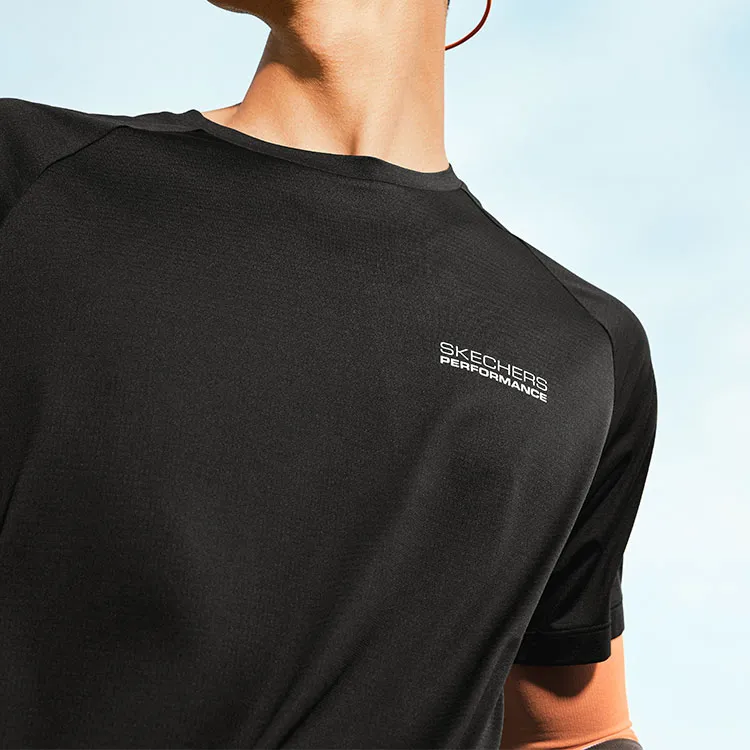 Skechers Comfortable Tech Cooling Collection T Shirt Men's Carbon Black-2