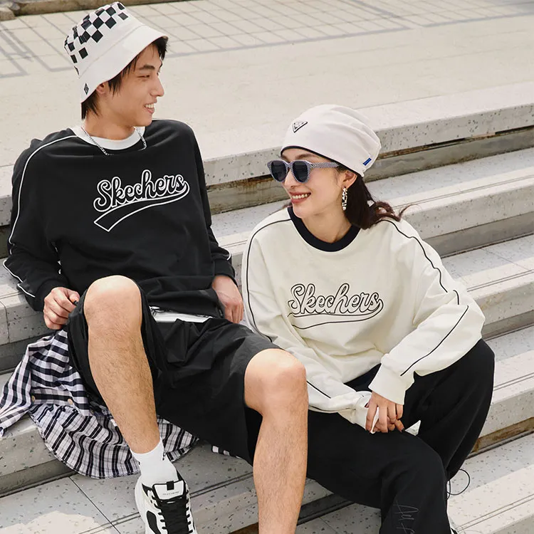 Skechers Sweatshirt Unisex Marshmallow White-2