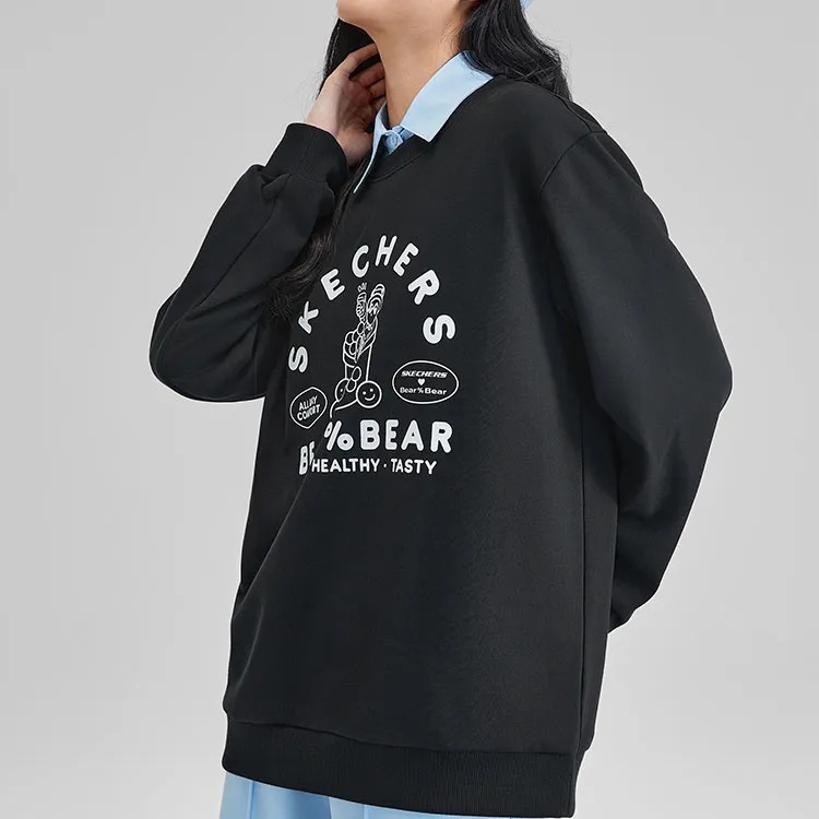 Skechers Colorful Sweatshirts Unisex Carbon Black/0018-3