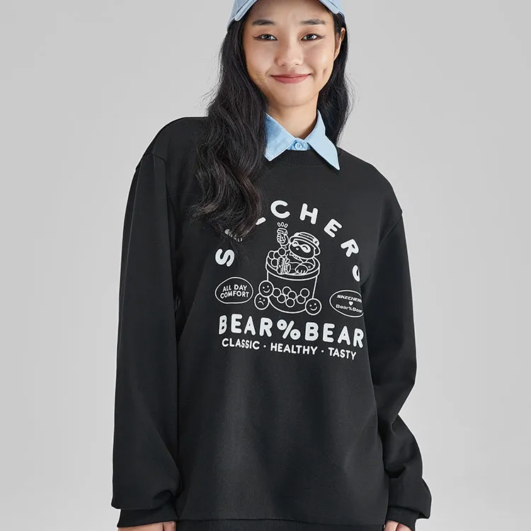 Skechers Colorful Sweatshirts Unisex Carbon Black/0018-2