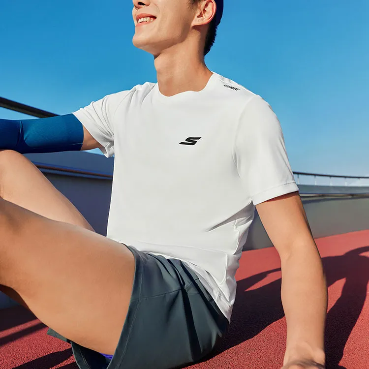 Skechers Comfort Technology Series T-Shirt Men's Bright White-9