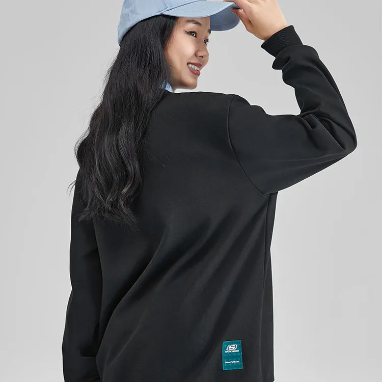 Skechers Colorful Sweatshirts Unisex Carbon Black/0018-4