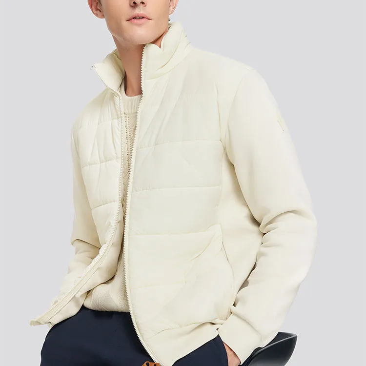Skechers Yazhuan Series Jackets Coats Men's Almond Milk White-7
