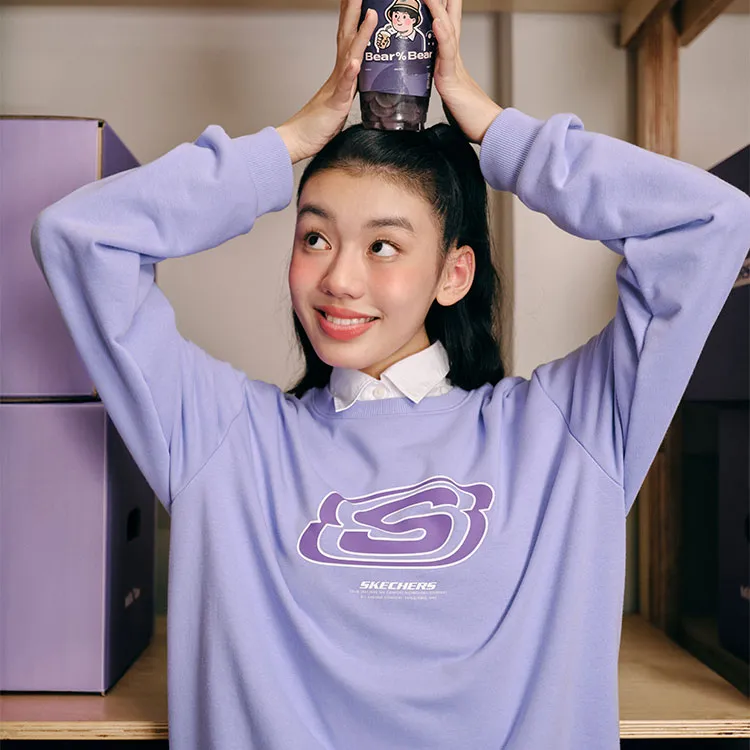 Skechers Colorful Sweatshirt Unisex Sweet Lavender-7