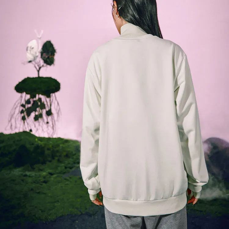 Skechers Colorful Sweatshirt Unisex Marshmallow White-7