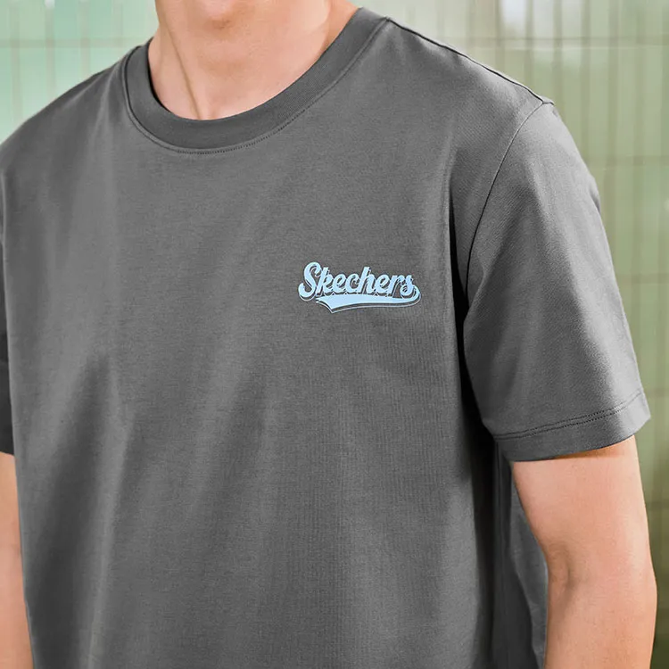 Skechers SS24 T Shirt Unisex Lime Gray-2