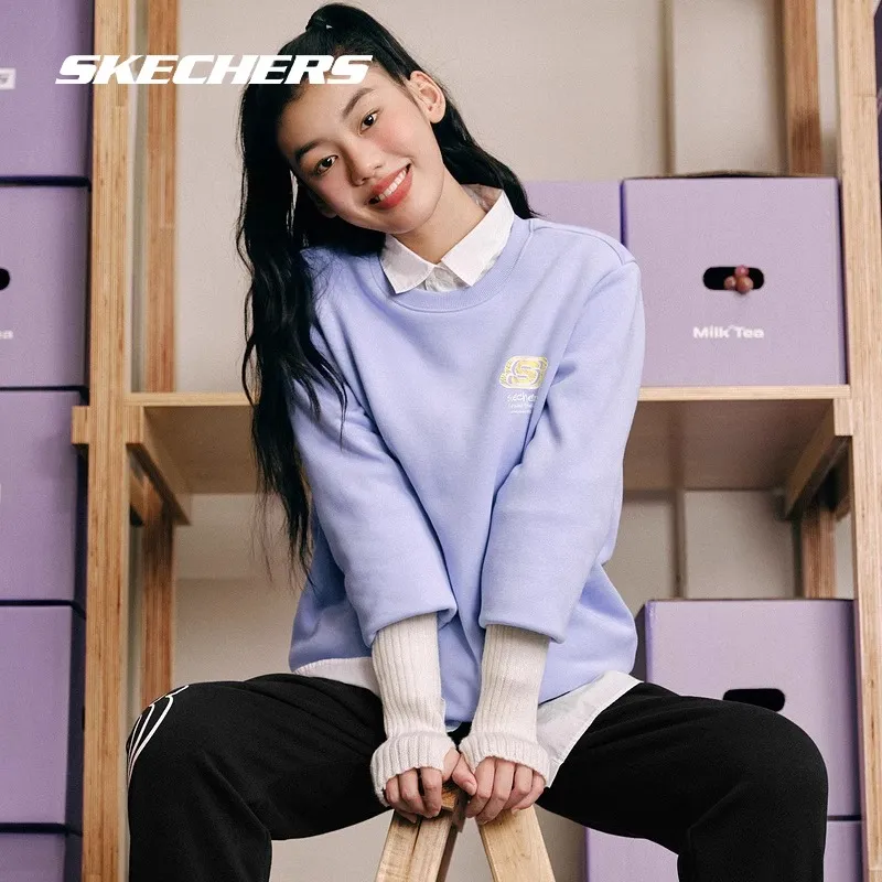 Skechers Colorful Sweatshirt Unisex Sweet Lavender-4