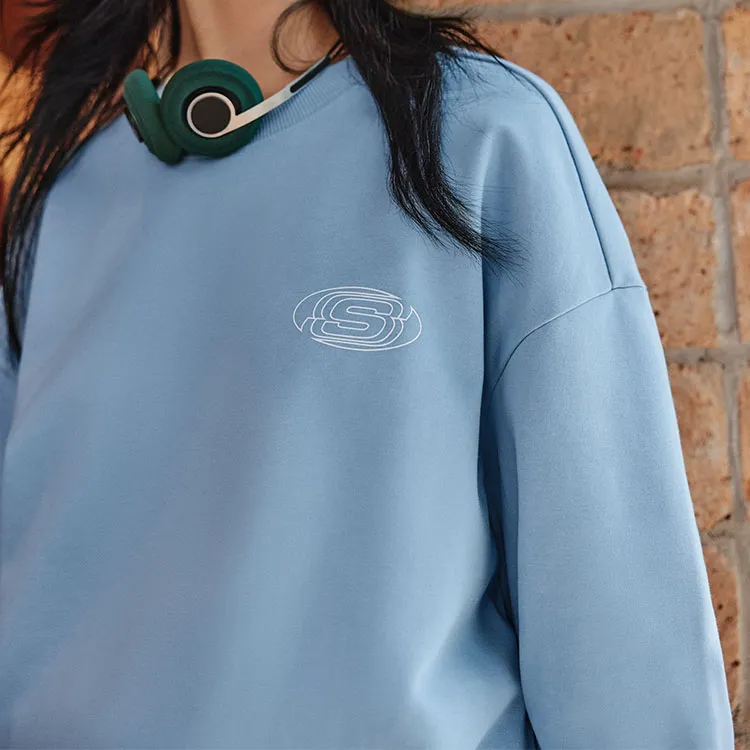 Skechers Sportlife Sweatshirt Unisex Glacier Lake Blue-2