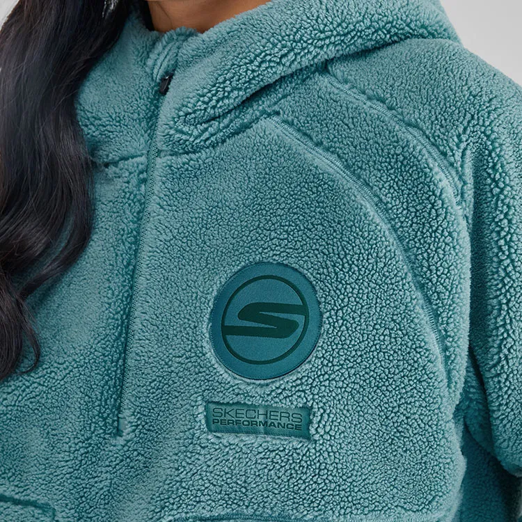 Skechers Coat Women's Ink Blue Green-2