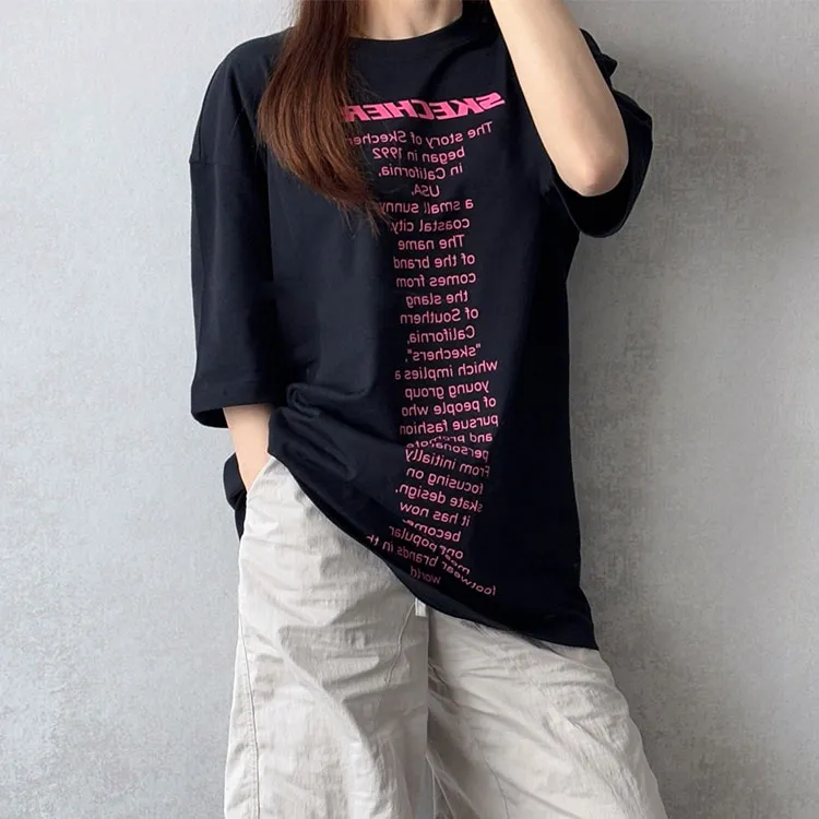 Skechers T Shirt Unisex Black 0018-2