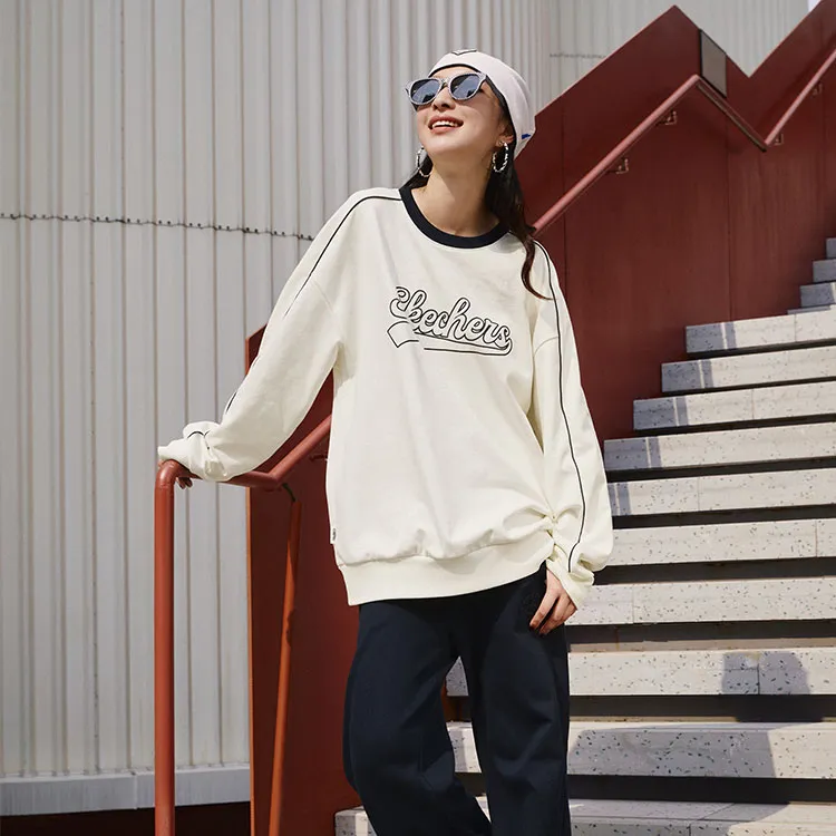 Skechers Sweatshirt Unisex Marshmallow White-3