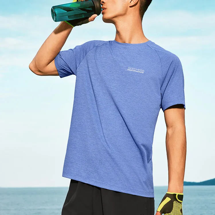 Skechers Comfortable Tech Cooling Collection T Shirt Men's Persian Sapphire Blue-2