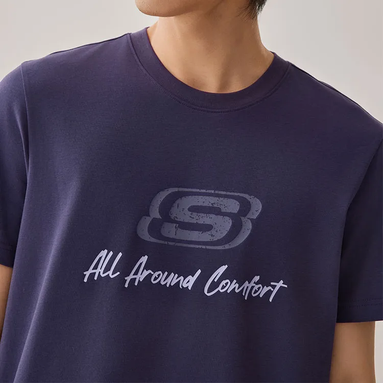 Skechers T Shirt Unisex Gothic Purple-2