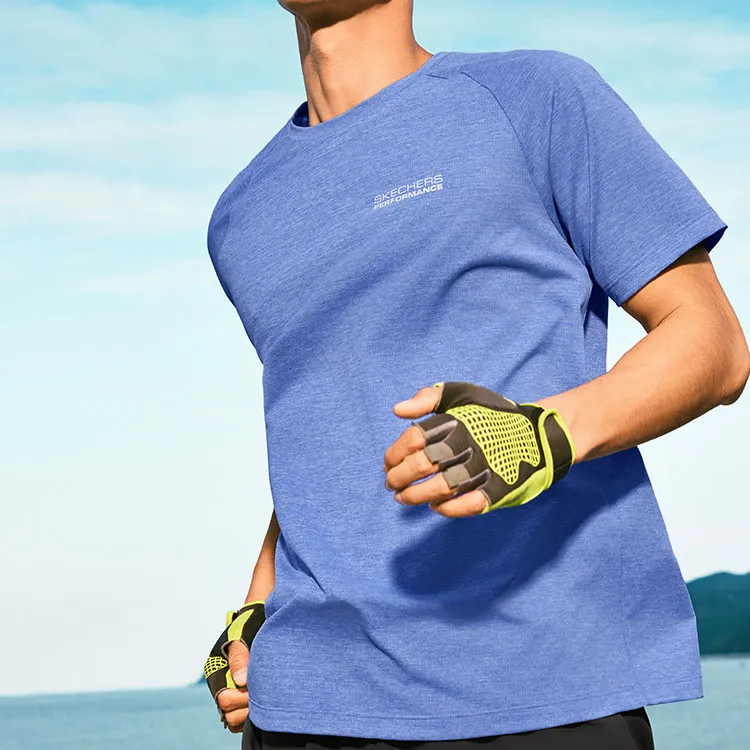 Skechers Comfortable Tech Cooling Collection T Shirt Men's Persian Sapphire Blue-3