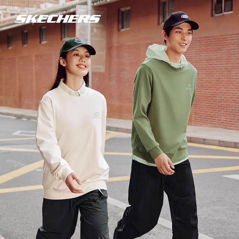 Skechers Sports Lifestyle Sports Casual Sweatshirt Unisex Light Brown-1