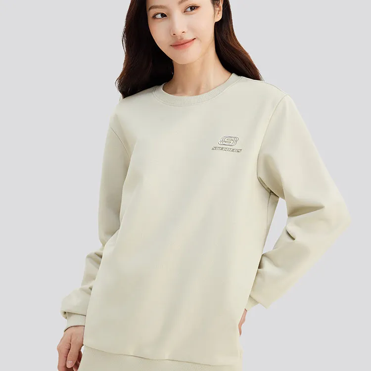 Skechers Sports Lifestyle Sports Casual Sweatshirt Unisex Light Brown-4