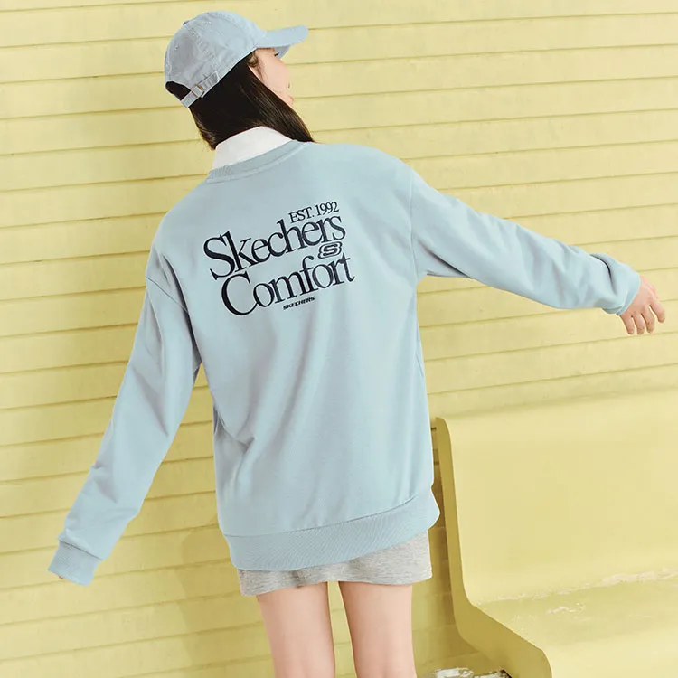 Skechers Sweatshirt Unisex Glacier Lake Blue-2