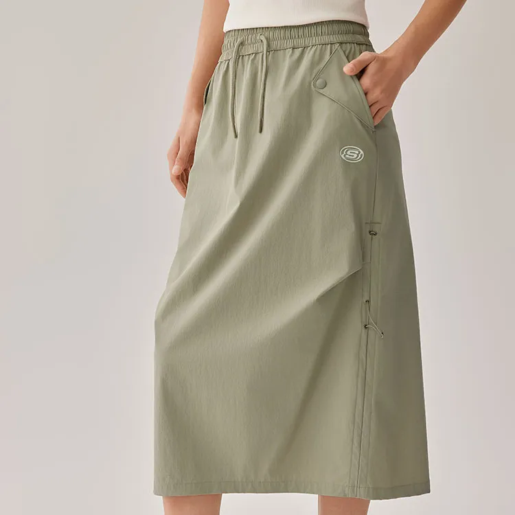 Skechers Casual Long Skirts Women's Rock Beige-3