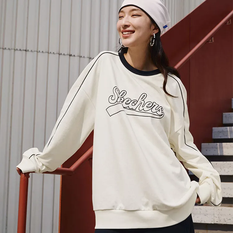 Skechers Sweatshirt Unisex Marshmallow White-4