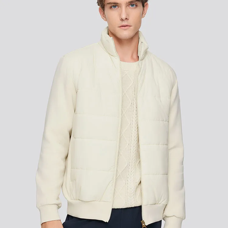 Skechers Yazhuan Series Jackets Coats Men's Almond Milk White-5