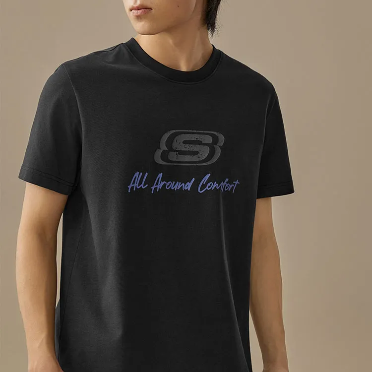 Skechers T Shirt Unisex Carbon Black-2