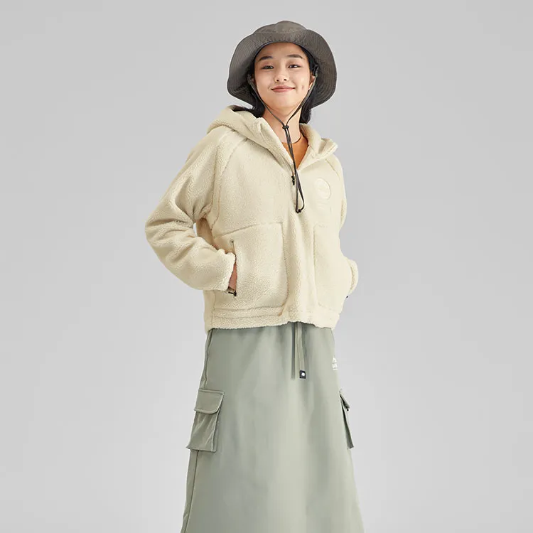 Skechers Velvet feel Coat Women's Pearl White-2
