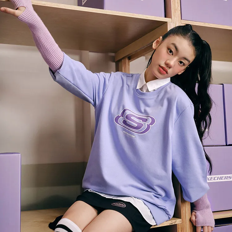 Skechers Colorful Sweatshirt Unisex Sweet Lavender-2
