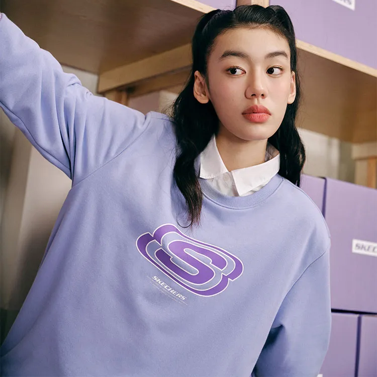 Skechers Colorful Sweatshirt Unisex Sweet Lavender-3