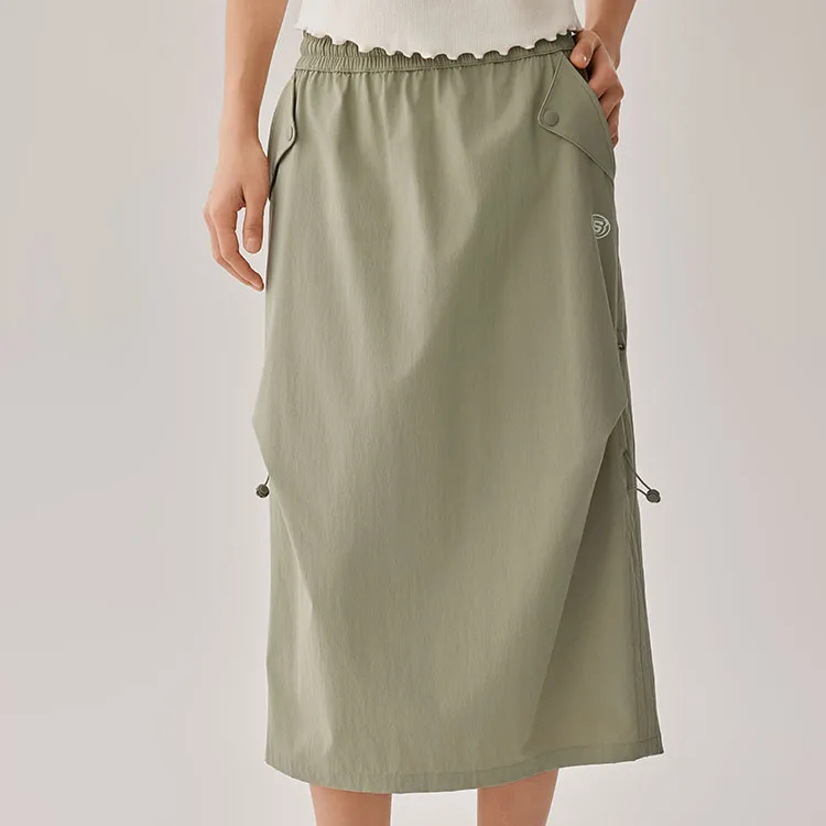 Skechers Casual Long Skirts Women's Rock Beige-4