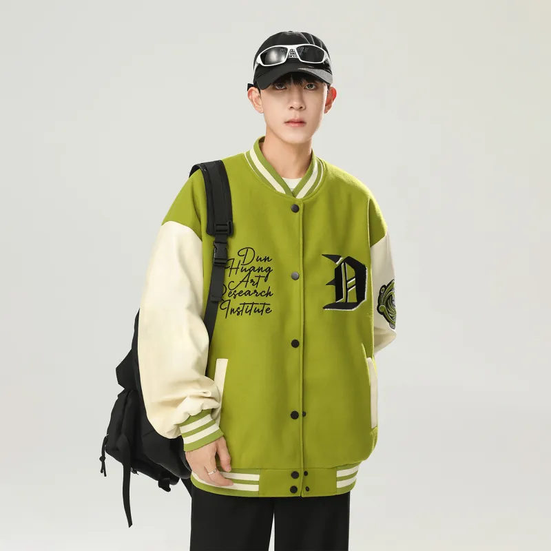 DUNHUANG ART INSTITUTE Baseball Jacket Unisex-4