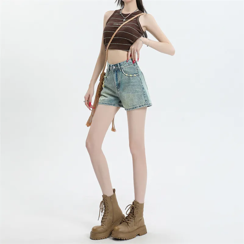 ST&SAT Denim Shorts Women's Moonlight Blue-3