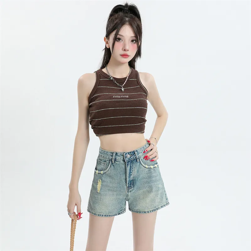 ST&SAT Denim Shorts Women's Moonlight Blue-7