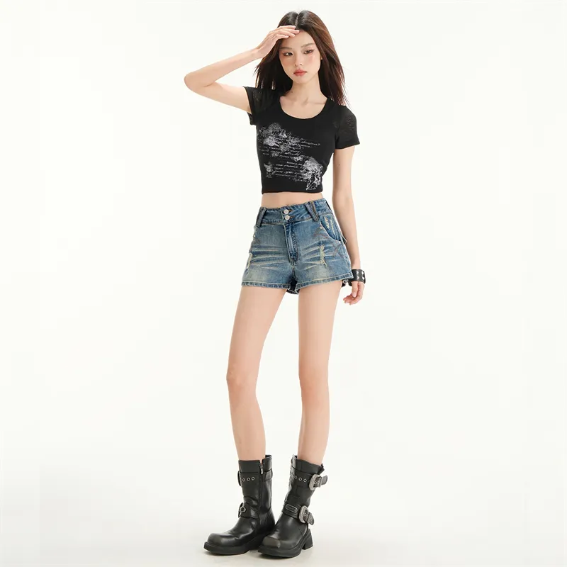 ST&SAT Denim Shorts Women's-10