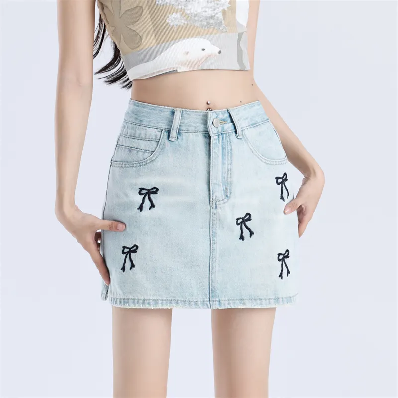ST&SAT Denim Short Skirts Women's-11