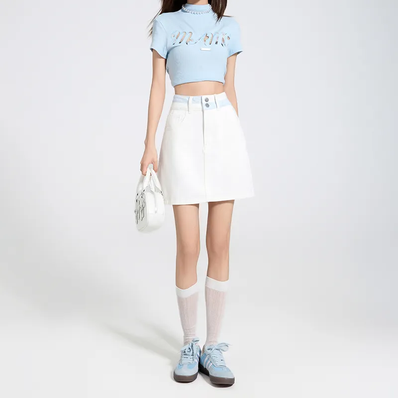 ST&SAT Denim Short Skirts Women's-4