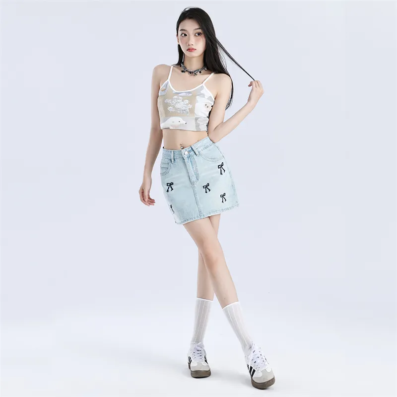 ST&SAT Denim Short Skirts Women's-13