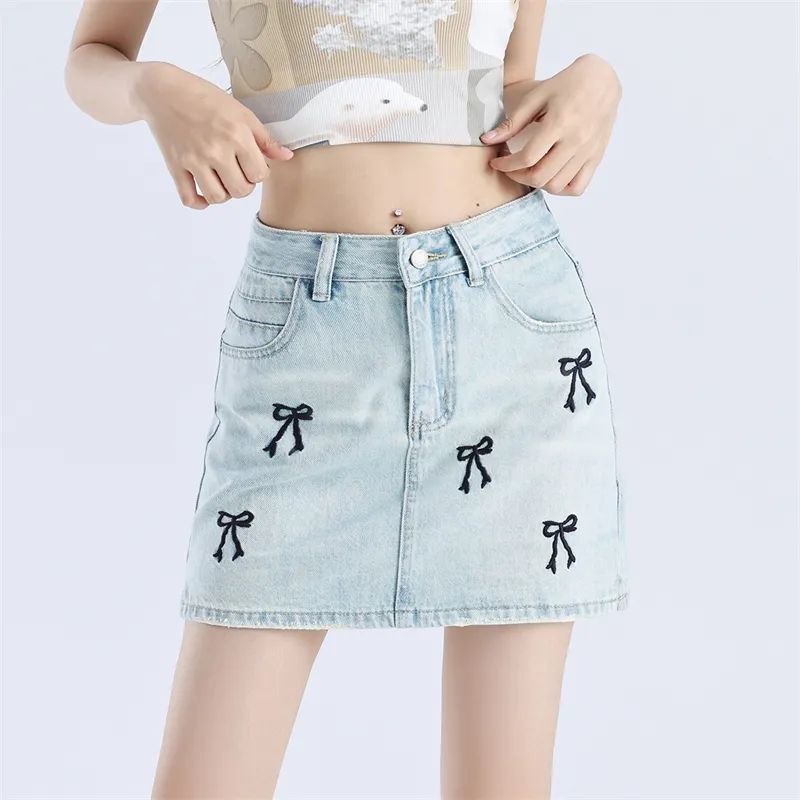 ST&SAT Denim Short Skirts Women's-12